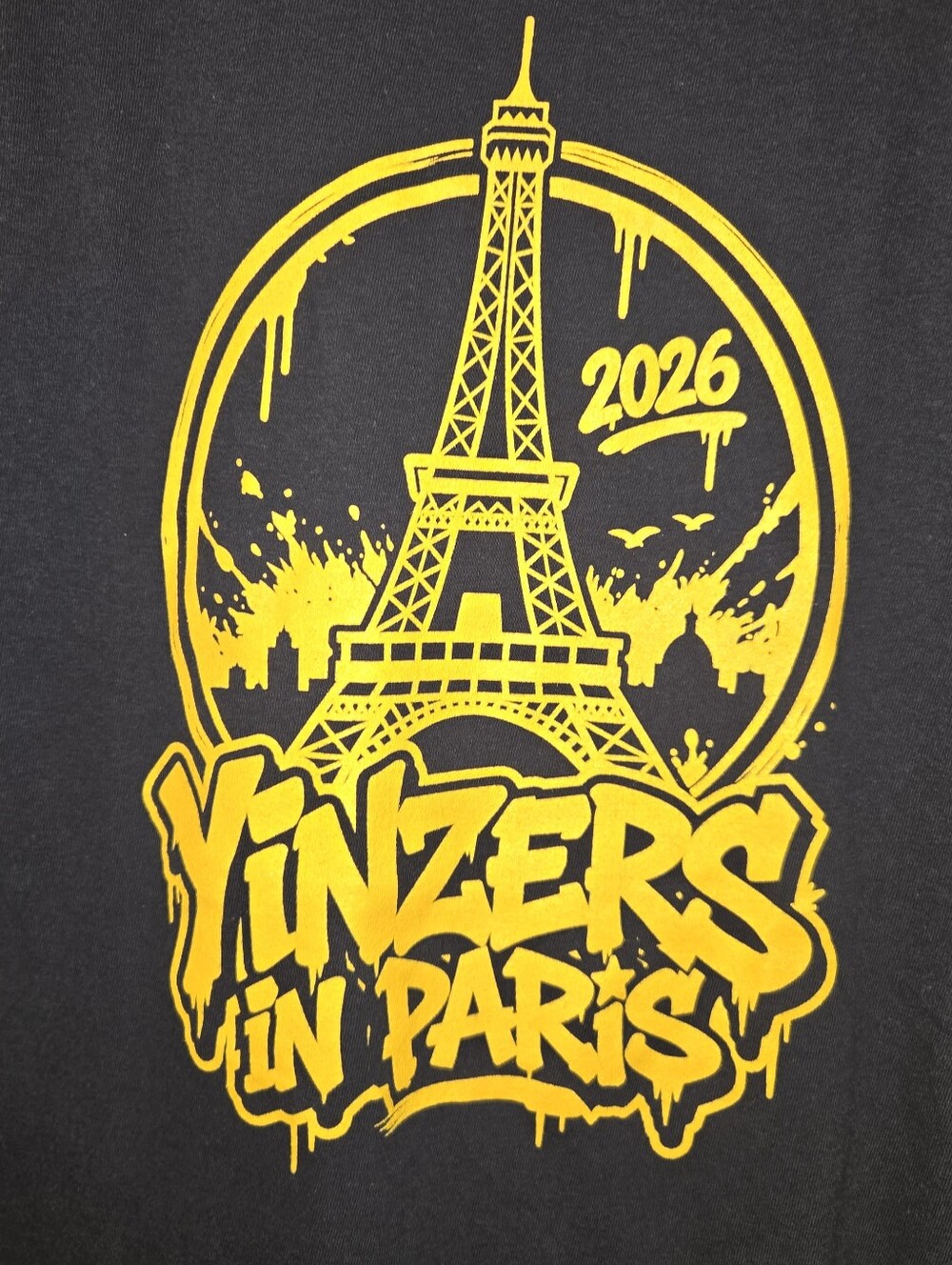 New STEELERS Yinzers In Paris 2026 Matchup Shirt XL